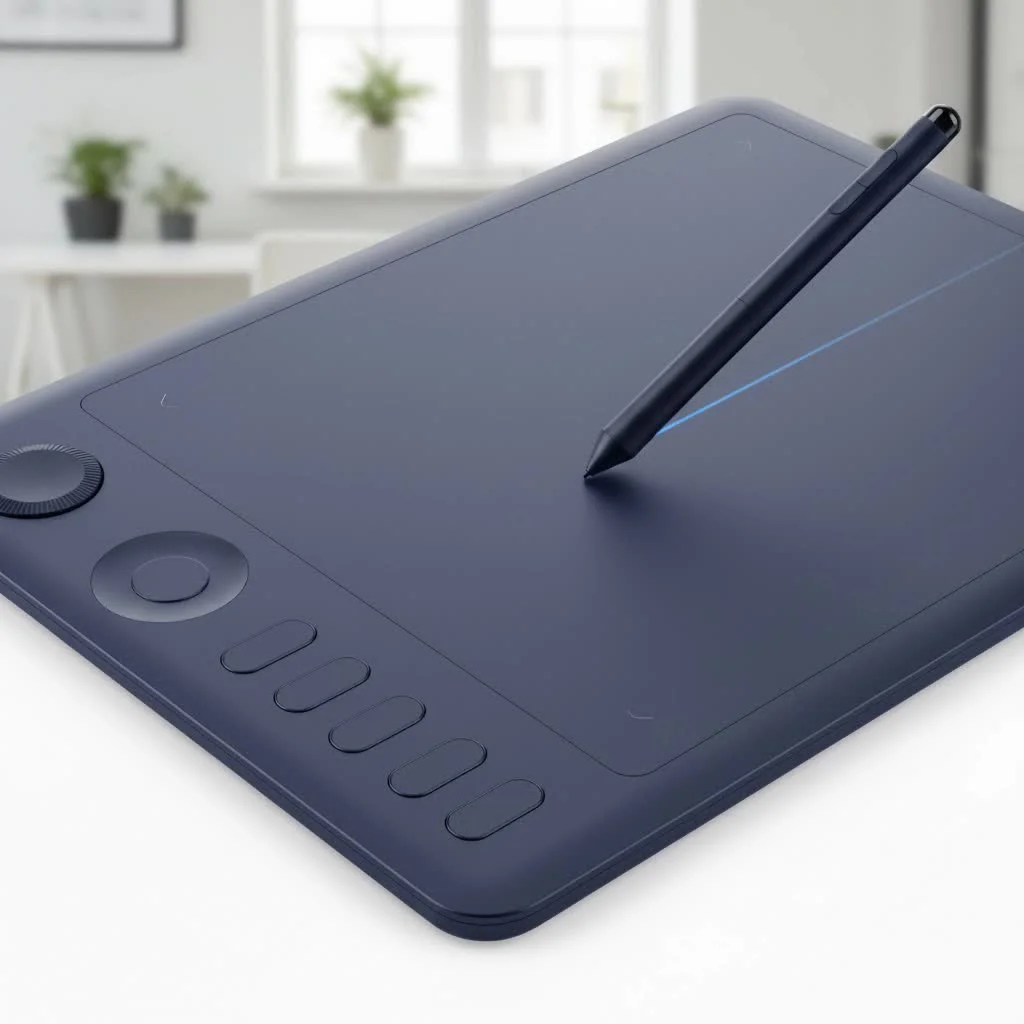 Graphic tablet connected to a Linux desktop setup