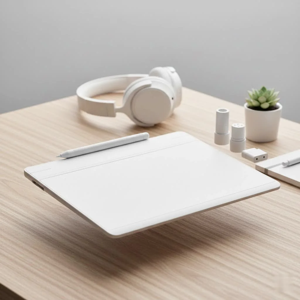 Digital artist sketching on a standalone <a href=