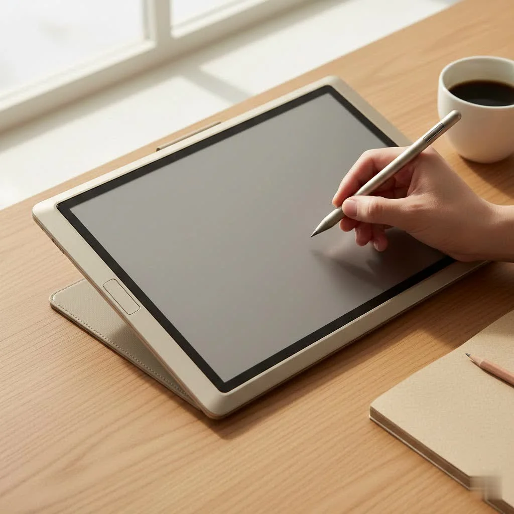 Graphic tablet with pen and creative software